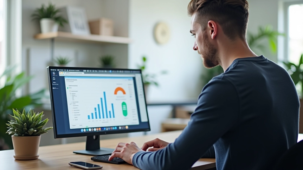 Ordinateur portable avec interface d'analyse de données et statistiques