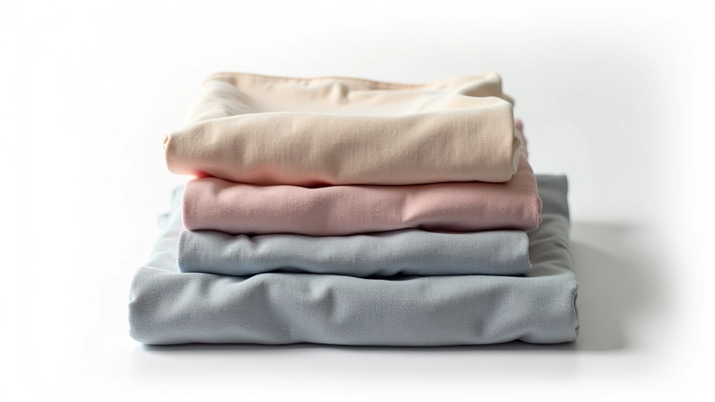 Vêtement plié à plat sur fond blanc, éclairage naturel, plusieurs angles de vue, détails de tissu visibles